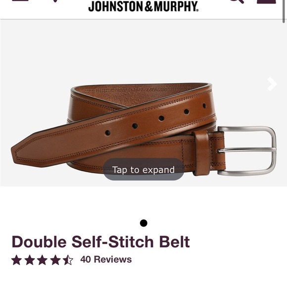 Johnston Murphy belt size 42 - Picture 4 of 4